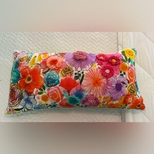 Floral Bohemian rectangular Accent Pillow